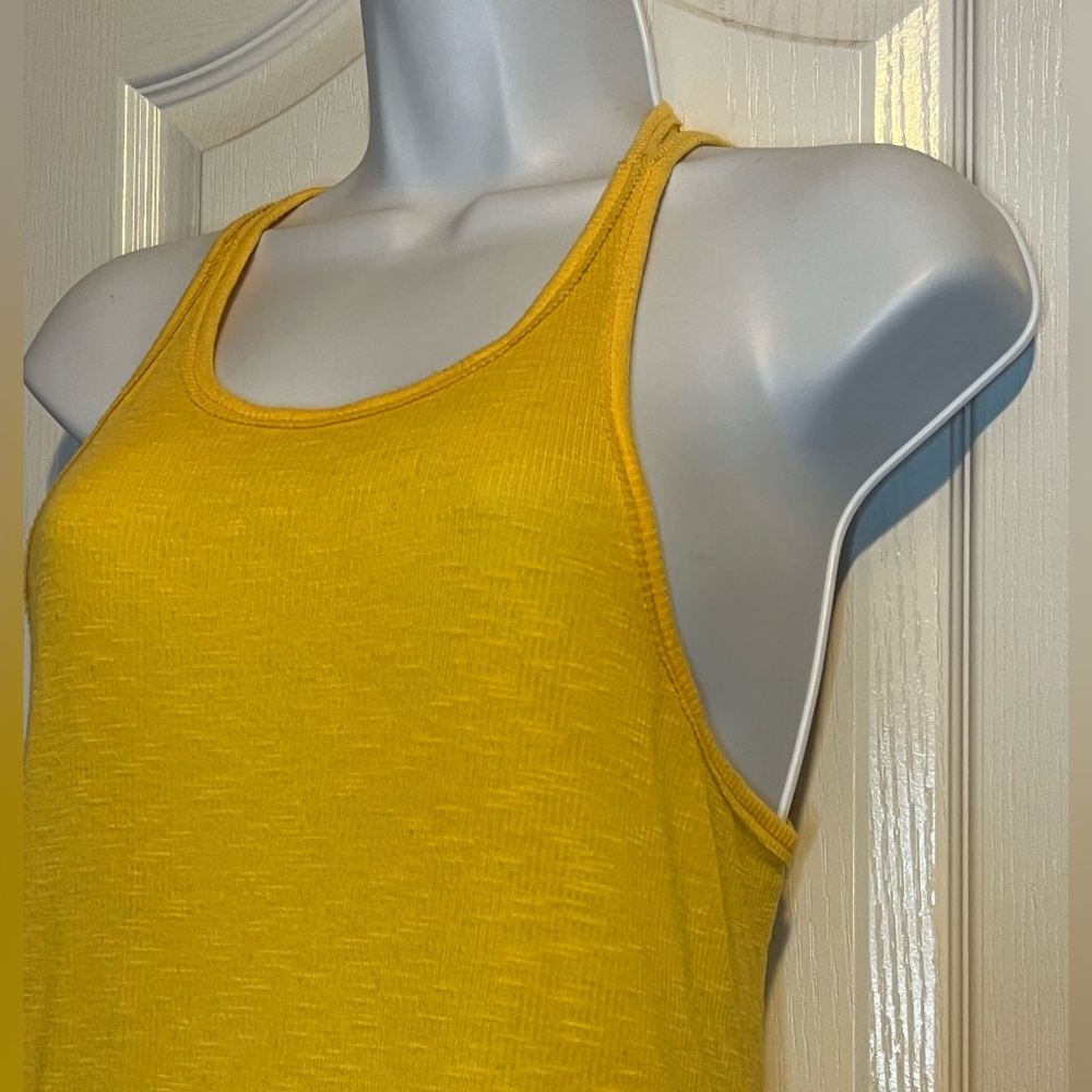 Free People Yellow‎ Racerback Ribbed Tank Top - Size Small ☀️🌊 - Picture 2 of 4